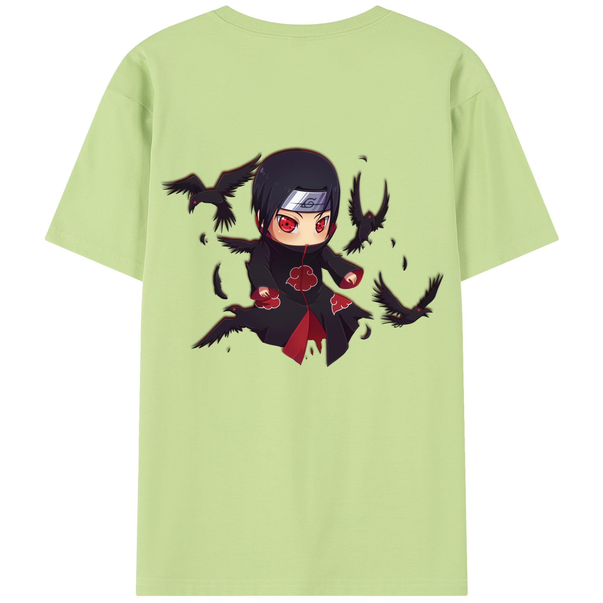 （画像用） NARUTO -ナルト- うちは イタチ Uchiha Itachi 綿100％半袖Tシャツ（背面プリント）